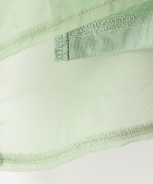 LOWRYS FARM（ローリーズファーム）の「シアーレイヤードプルオーバー 593400（Tシャツ/カットソー・レディース・ブラック/グリーン系その他/オフホワイト・FREE）」の17枚目の写真