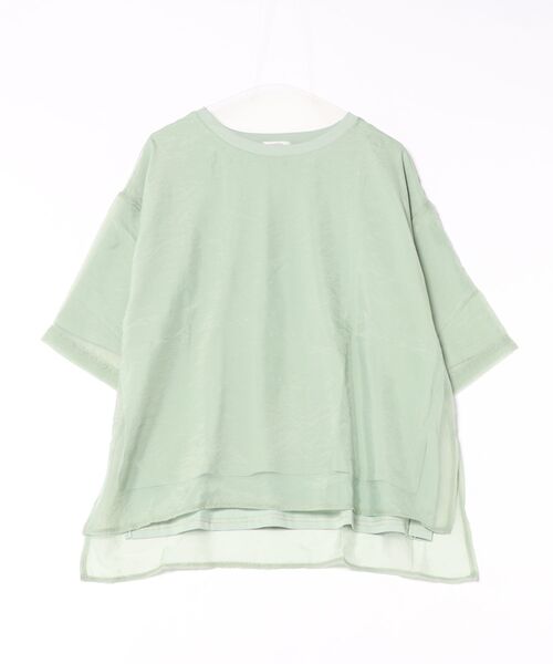 LOWRYS FARM（ローリーズファーム）の「シアーレイヤードプルオーバー 593400（Tシャツ/カットソー・レディース・ブラック/グリーン系その他/オフホワイト・FREE）」の18枚目の写真