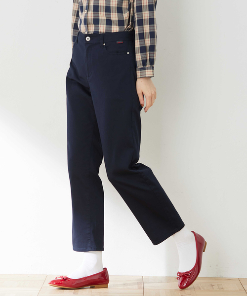 DECOY SINCE 1981（デコイシンスイチキュウハチイチ）の「ストレッチストレートパンツ【ウエストゴム・大きいサイズあり】（その他パンツ・レディース・ネイビー/ブラウン/ベージュ・67/70/64/76/80）」の3枚目の写真