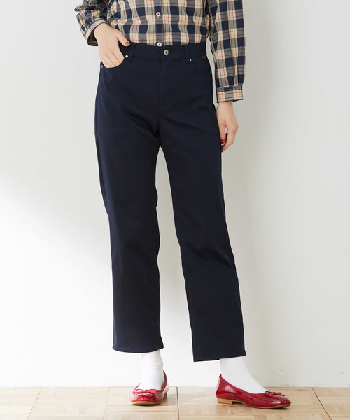 DECOY SINCE 1981（デコイシンスイチキュウハチイチ）の「ストレッチストレートパンツ【ウエストゴム・大きいサイズあり】（その他パンツ・レディース・ネイビー/ブラウン/ベージュ・67/70/64/76/80）」の9枚目の写真