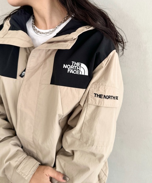 THE NORTH FACE(ザノースフェイス)の「国内未発売 THE NORTH FACE(ザ・ノースフェイス)/防風 ワンポイントロゴ マウンテンパーカー ナイロンジャケット/M'S GO MOUNTAIN JACKET(ブルゾン・レディース・ブラック/ライトベージュ・M/L/XL)」の7枚目の写真