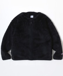 Champion/チャンピオン SHERPA FLEECE ZIP CARDIGAN/シェルパフリース ロゴ ワンポイント刺繍 ジップカーディガン/ボアフリースジャケット/ブルゾン/レディース