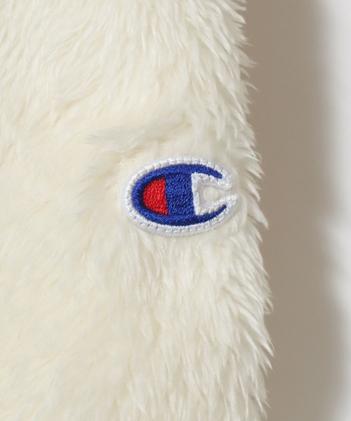 Champion(チャンピオン)の「Champion/チャンピオン SHERPA FLEECE ZIP CARDIGAN/シェルパフリース ロゴ ワンポイント刺繍 ジップカーディガン/ボアフリースジャケット/ブルゾン/レディース(カーディガン/ボレロ・レディース・オフホワイト/ブラック/ライトパープル・L/M)」の14枚目の写真