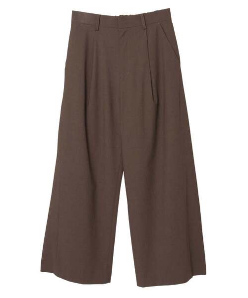 CONVERSE TOKYO(コンバーストウキョウ)の「【HL】POCKET TAB WIDE PANTS(SET-UP)(スラックス・レディース・ブラック/グレー/ブラウン・SMALL)」の1枚目の写真
