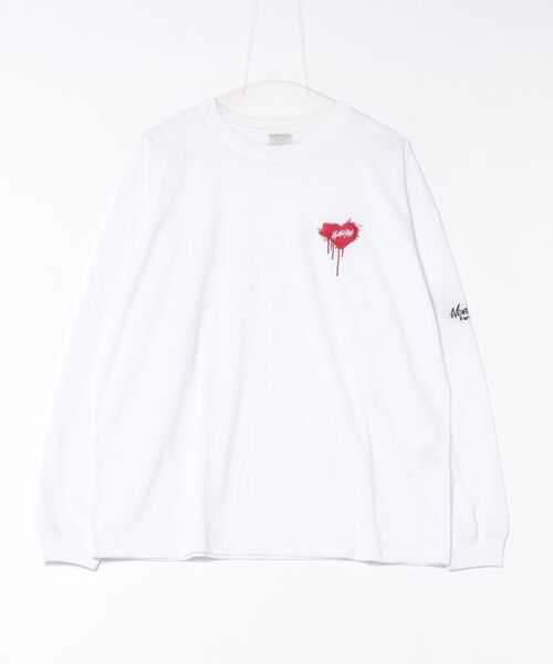 8(eight)(エイト)の「ワイドシルエットロングTシャツ(Tシャツ/カットソー・メンズ・スミクロ/ホワイト/ブラック・LARGE/MEDIUM/X-LARGE)」の2枚目の写真