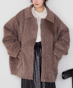 フェイクファー ドッキングスエードコート TINA：JOJUN（その他