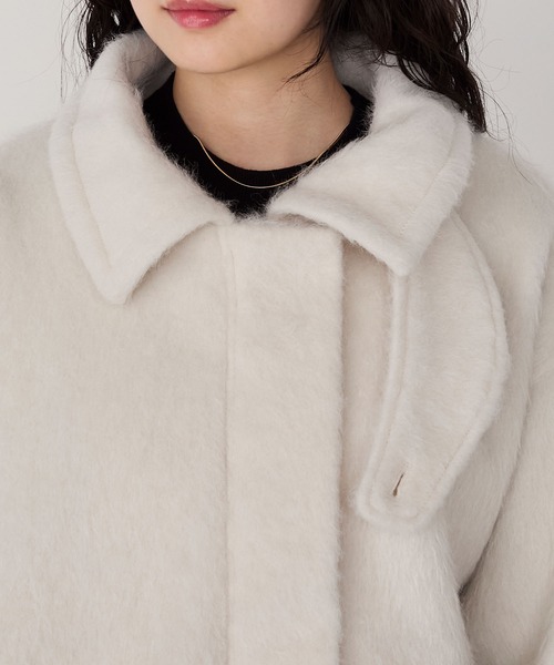 セール】【forksy.】2WAYシャギーメルトンオーバーサイズポケット