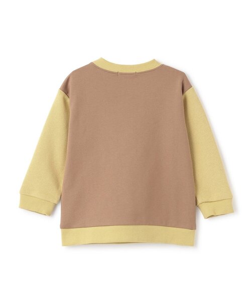 sense of wonder(センスオブワンダー)の「リバティコリアンダー恐竜トレーナー(スウェット・キッズ・モカ/ネイビー・80cm/90cm/100cm/110cm/120cm/130cm)」の3枚目の写真