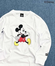 Disney（ディズニー）の「【Disney/ディズニー】MICKEYミッキーマウス　キッズ　オーバーサイズロンT（Tシャツ/カットソー）」