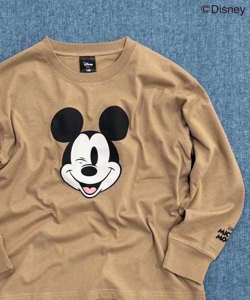 Disney(ディズニー)の「【Disney/ディズニー】MICKEYミッキーマウス キッズ オーバーサイズロンT(Tシャツ/カットソー・キッズ・オレンジ/チャコール/ベージュ/ネイビー/グレー系その他2/グレー系その他3/グリーン系その他/グレー系その他4/ホワイト系その他/ベージュ系その他/ホワイト系その他3/オフホワイト/杢グレー/ダークグリーン/ホワイト系その他2/グレー系その他・110/120/130/140/150/160)」の12枚目の写真