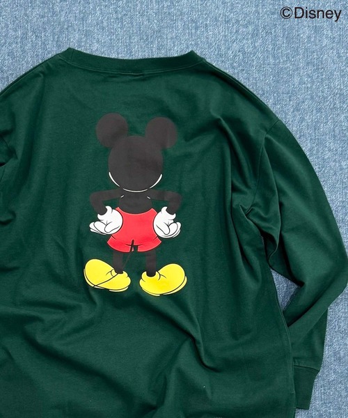 Disney(ディズニー)の「【Disney/ディズニー】MICKEYミッキーマウス キッズ オーバーサイズロンT(Tシャツ/カットソー・キッズ・オレンジ/チャコール/ベージュ/ネイビー/グレー系その他2/グレー系その他3/グリーン系その他/グレー系その他4/ホワイト系その他/ベージュ系その他/ホワイト系その他3/オフホワイト/杢グレー/ダークグリーン/ホワイト系その他2/グレー系その他・110/120/130/140/150/160)」の14枚目の写真
