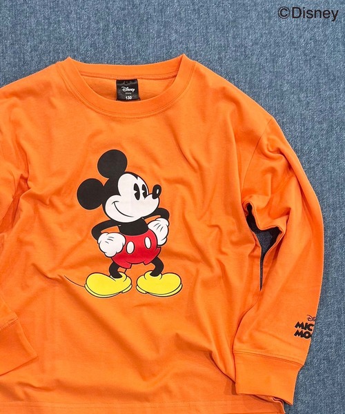 Disney(ディズニー)の「【Disney/ディズニー】MICKEYミッキーマウス キッズ オーバーサイズロンT(Tシャツ/カットソー・キッズ・オレンジ/チャコール/ベージュ/ネイビー/グレー系その他2/グレー系その他3/グリーン系その他/グレー系その他4/ホワイト系その他/ベージュ系その他/ホワイト系その他3/オフホワイト/杢グレー/ダークグリーン/ホワイト系その他2/グレー系その他・110/120/130/140/150/160)」の16枚目の写真
