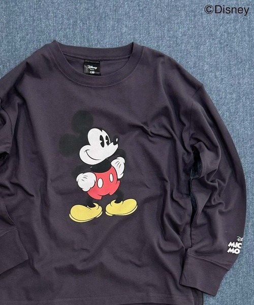 Disney(ディズニー)の「【Disney/ディズニー】MICKEYミッキーマウス キッズ オーバーサイズロンT(Tシャツ/カットソー・キッズ・オレンジ/チャコール/ベージュ/ネイビー/グレー系その他2/グレー系その他3/グリーン系その他/グレー系その他4/ホワイト系その他/ベージュ系その他/ホワイト系その他3/オフホワイト/杢グレー/ダークグリーン/ホワイト系その他2/グレー系その他・110/120/130/140/150/160)」の8枚目の写真
