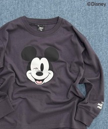 SHISKY（シスキー）の「【Disney/ディズニー】MICKEYミッキーマウス　キッズ　オーバーサイズロンT（Tシャツ/カットソー）」