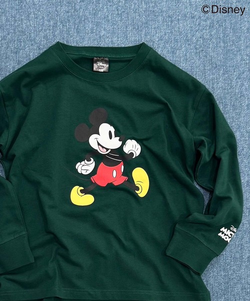 Disney(ディズニー)の「【Disney/ディズニー】MICKEYミッキーマウス キッズ オーバーサイズロンT(Tシャツ/カットソー・キッズ・オレンジ/チャコール/ベージュ/ネイビー/グレー系その他2/グレー系その他3/グリーン系その他/グレー系その他4/ホワイト系その他/ベージュ系その他/ホワイト系その他3/オフホワイト/杢グレー/ダークグリーン/ホワイト系その他2/グレー系その他・110/120/130/140/150/160)」の13枚目の写真