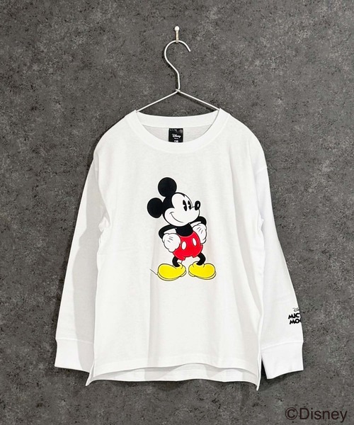 Disney(ディズニー)の「【Disney/ディズニー】MICKEYミッキーマウス キッズ オーバーサイズロンT(Tシャツ/カットソー・キッズ・オレンジ/チャコール/ベージュ/ネイビー/グレー系その他2/グレー系その他3/グリーン系その他/グレー系その他4/ホワイト系その他/ベージュ系その他/ホワイト系その他3/オフホワイト/杢グレー/ダークグリーン/ホワイト系その他2/グレー系その他・110/120/130/140/150/160)」の17枚目の写真