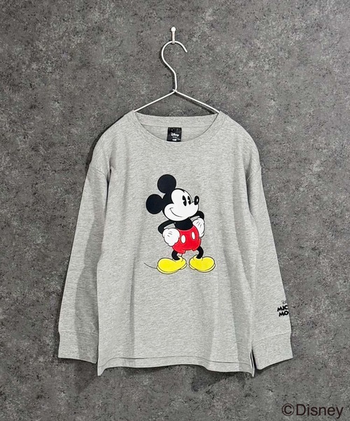 Disney(ディズニー)の「【Disney/ディズニー】MICKEYミッキーマウス キッズ オーバーサイズロンT(Tシャツ/カットソー・キッズ・オレンジ/チャコール/ベージュ/ネイビー/グレー系その他2/グレー系その他3/グリーン系その他/グレー系その他4/ホワイト系その他/ベージュ系その他/ホワイト系その他3/オフホワイト/杢グレー/ダークグリーン/ホワイト系その他2/グレー系その他・110/120/130/140/150/160)」の18枚目の写真