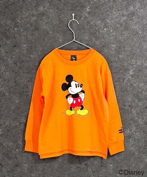 Disney(ディズニー)の「【Disney/ディズニー】MICKEYミッキーマウス キッズ オーバーサイズロンT(Tシャツ/カットソー・キッズ・オレンジ/チャコール/ベージュ/ネイビー/グレー系その他2/グレー系その他3/グリーン系その他/グレー系その他4/ホワイト系その他/ベージュ系その他/ホワイト系その他3/オフホワイト/杢グレー/ダークグリーン/ホワイト系その他2/グレー系その他・110/120/130/140/150/160)」の19枚目の写真