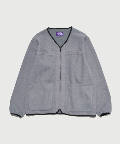 ザノースフェイスパープルレーベル スウェットスナップカーディガン ブルーグレー ザノースフェイスパープルレーベル スウェットスナップカーディガン