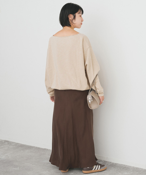 Spick & Span(スピックアンドスパン)の「コットンスラブミニ裏毛プルオーバー(スウェット・レディース・チャコールグレー/ベージュ・FREE)」の21枚目の写真