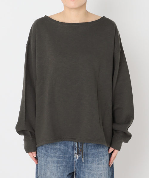 Spick & Span(スピックアンドスパン)の「コットンスラブミニ裏毛プルオーバー(スウェット・レディース・チャコールグレー/ベージュ・FREE)」の22枚目の写真