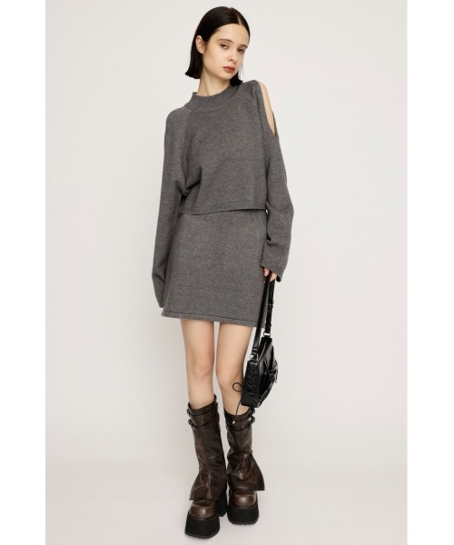 SLY(スライ)の「OPEN SHOULDER SET UP オープンショルダー セットアップ 秋服 冬服(ワンピース・レディース・ネイビー/ブラック/グレー・1/2)」の15枚目の写真