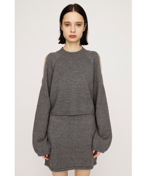 SLY(スライ)の「OPEN SHOULDER SET UP オープンショルダー セットアップ 秋服 冬服(ワンピース・レディース・ネイビー/ブラック/グレー・1/2)」の17枚目の写真