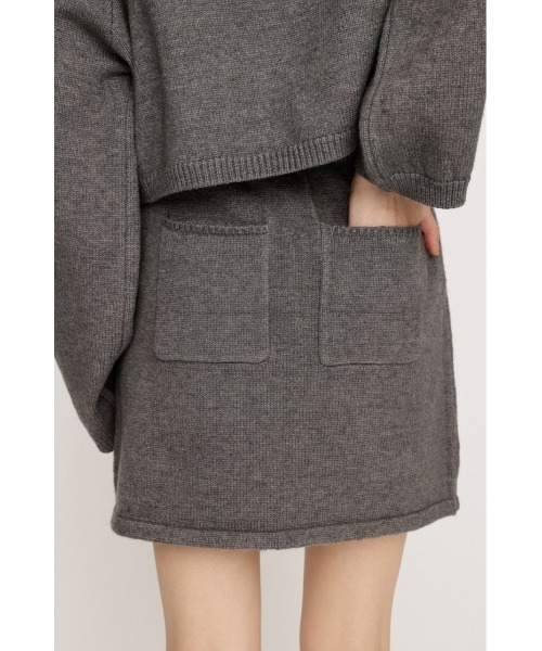 SLY(スライ)の「OPEN SHOULDER SET UP オープンショルダー セットアップ 秋服 冬服(ワンピース・レディース・ネイビー/ブラック/グレー・1/2)」の8枚目の写真