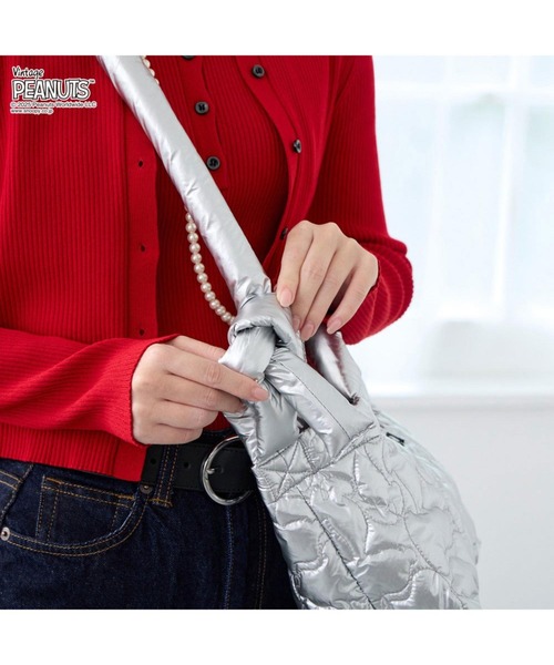 ROOTOTE（ルートート）の「ルートート / IP.デリ.キルト.ピーナッツ-0N（ショルダーバッグ・レディース・ベージュ/シルバー/ブラック系1/ブラック系3・FREE）」の7枚目の写真