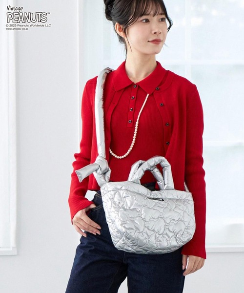 ROOTOTE（ルートート）の「ルートート / IP.デリ.キルト.ピーナッツ-0N（ショルダーバッグ・レディース・ベージュ/シルバー/ブラック系1/ブラック系3・FREE）」の17枚目の写真