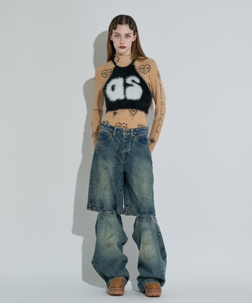 ANNA SUI NYC（アナ スイ エヌ ワイ シー）の「ハート総柄シアートップス（Tシャツ/カットソー・レディース・ブラック/ブルー/ベージュ・FREE）」の18枚目の写真