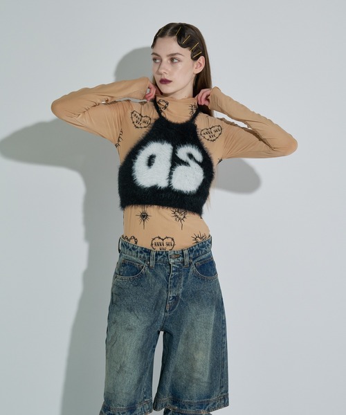 ANNA SUI NYC（アナ スイ エヌ ワイ シー）の「ハート総柄シアートップス（Tシャツ/カットソー・レディース・ブラック/ブルー/ベージュ・FREE）」の17枚目の写真