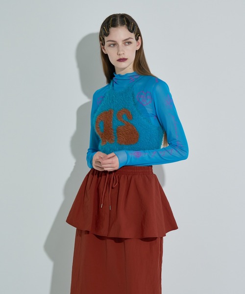 ANNA SUI NYC（アナ スイ エヌ ワイ シー）の「ハート総柄シアートップス（Tシャツ/カットソー・レディース・ブラック/ブルー/ベージュ・FREE）」の21枚目の写真