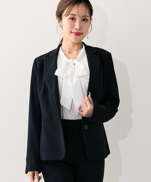 Nissen glamor(ニッセングラマー)の「【大きい胸専用】とろみ生地リボンタイブラウス(シャツ/ブラウス・レディース・ピンク/ホワイト・LL/L/M)」の6枚目の写真
