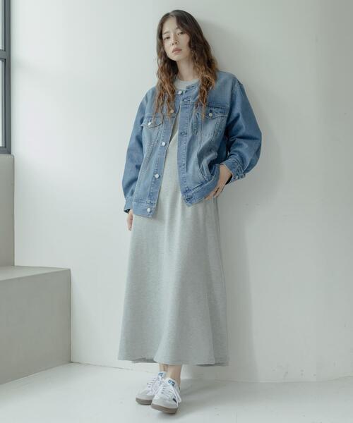 Champion（チャンピオン）の「『別注』Champion×Sonny Label　裏毛スウェットテントワンピース（ワンピース・レディース・ブラック/グレー/スミクロ・SMALL/FREE）」の20枚目の写真