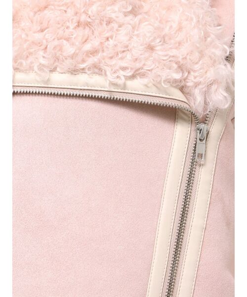 dazzlin(ダズリン)の「ビッグカラームートンブルゾン(ムートンコート・レディース・ピンク/ブラウン/アイボリー/ブラック・FREE)」の8枚目の写真