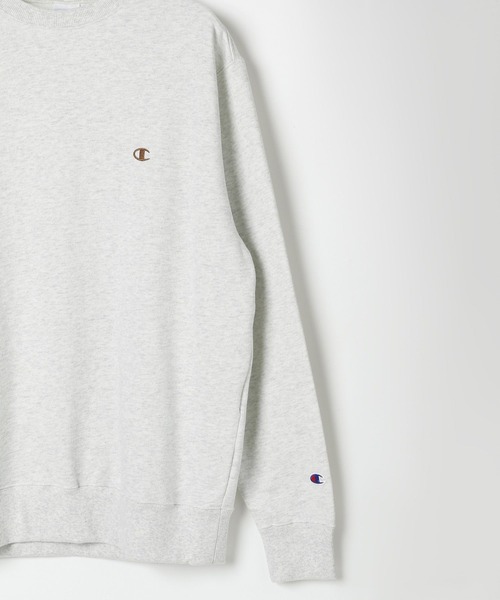 Champion(チャンピオン)の「【Champion(チャンピオン)】別注刺繍ロングスリーブスウェット(裏毛)(スウェット・レディース・オートミール/ネイビー/ライトグレー/レンガ・FREE)」の9枚目の写真