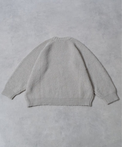 DOUBLE STEAL（ダブルスティール）の「ラグランシャギーニット（ニット/セーター・メンズ・グレー/ブラック/ベージュ・SMALL/MEDIUM/LARGE）」の9枚目の写真