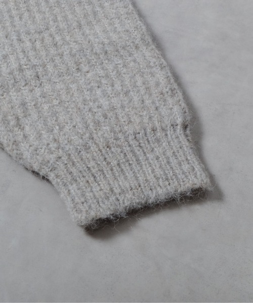 DOUBLE STEAL（ダブルスティール）の「ラグランシャギーニット（ニット/セーター・メンズ・グレー/ブラック/ベージュ・SMALL/MEDIUM/LARGE）」の7枚目の写真