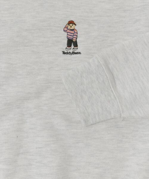 ITEMS URBANRESEARCH（アイテムズ アーバンリサーチ）の「TeddyBear ワンポイント スウェット（スウェット・メンズ・バーガンディー/グリーン/オートミール/ネイビー・LARGE/MEDIUM）」の10枚目の写真