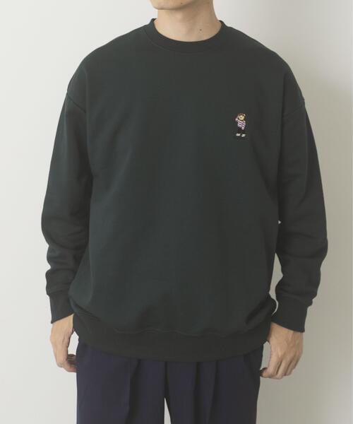 ITEMS URBANRESEARCH（アイテムズ アーバンリサーチ）の「TeddyBear ワンポイント スウェット（スウェット・メンズ・バーガンディー/グリーン/オートミール/ネイビー・LARGE/MEDIUM）」の22枚目の写真