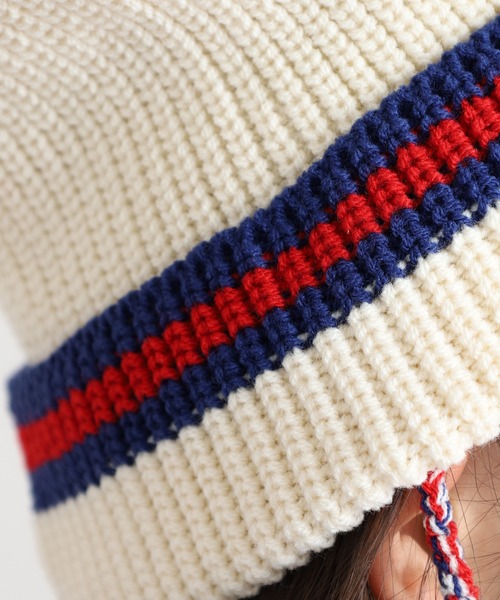 セール】猫耳ニットボンボンワッチ（ニットキャップ/ビーニー