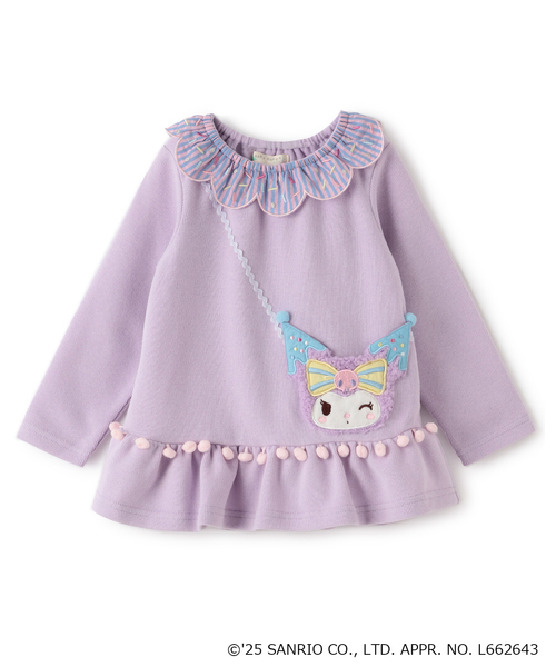 baby cheer（ベイビーチアー）の「【マイメロディ/クロミ】ポシェットチュニック（チュニック・キッズ・ピンク/ラベンダー・120cm/110cm/100cm/80ｃｍ/90cm）」の2枚目の写真