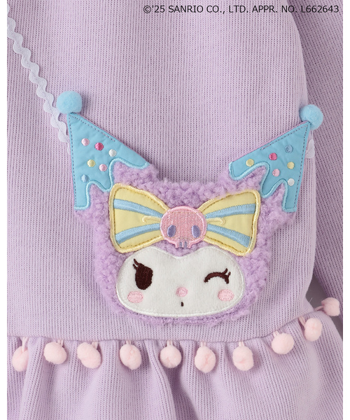 baby cheer（ベイビーチアー）の「【マイメロディ/クロミ】ポシェットチュニック（チュニック・キッズ・ピンク/ラベンダー・120cm/110cm/100cm/80ｃｍ/90cm）」の8枚目の写真