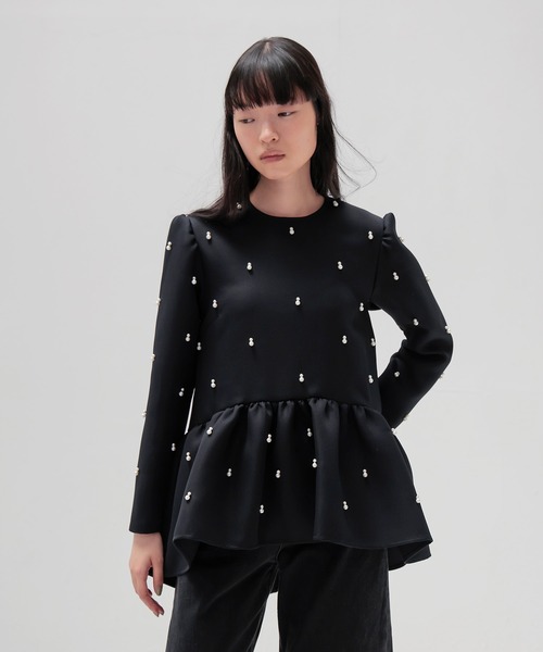TSURU by MARIKO OIKAWA ドットブラウス TSURU by Mariko Oikawa（ツルバイマリコオイカワ）の「TSURU by