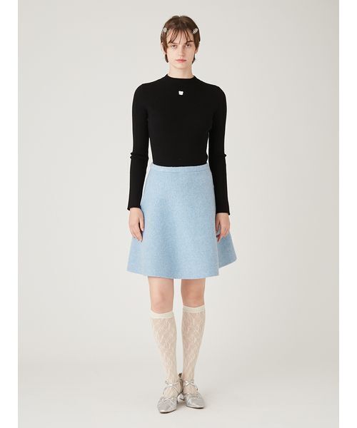 FURFUR（ファーファー）の「【限定カラー】リボン刺繍リブニットトップス（ニット/セーター・レディース・イエロー/レッド/ブラック/ホワイト・F）」の19枚目の写真