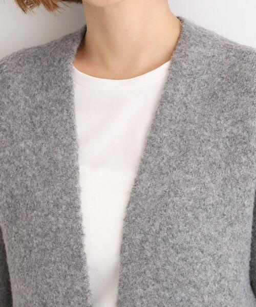 grove（グローブ）の「軽やかに着流す　ブークレニットコーディガン（カーディガン/ボレロ・レディース・ブラウン系その他/オフホワイト/グレー・02/03/01/04/05）」の21枚目の写真