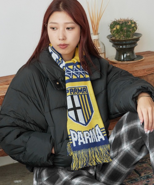 Football Scarf チームエンブレム ジャガードフットボールマフラー