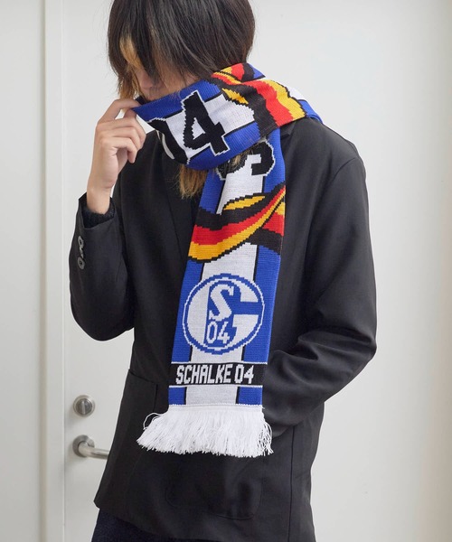 Football Scarf チームエンブレム ジャガードフットボールマフラー