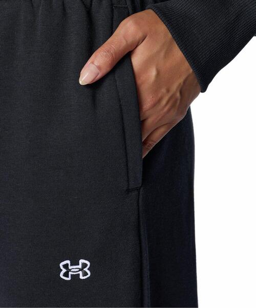 UNDER ARMOUR（アンダーアーマー）の「UAライバルフリース オーバーサイズド パンツ（トレーニング/レディース）（その他パンツ・レディース・ブラック・L/M/XL）」の4枚目の写真